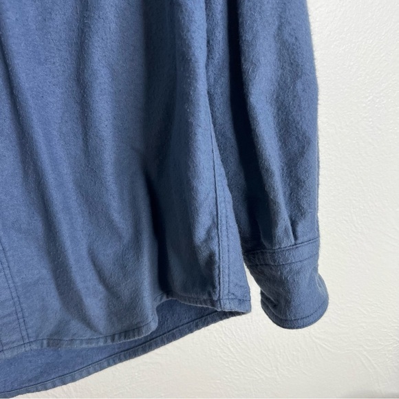 Woolrich Men's Blue Long Sleeve Button-Down Cotton Shirt Size Large - Picture 10 of 12